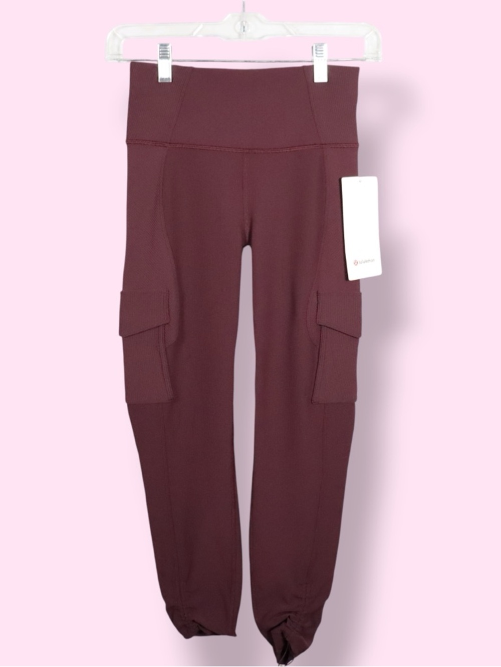 Lululemon Trail Trekker HR Tight 25” Size 4 Burgundy High Rise Leggings